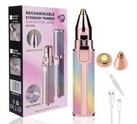 2 in 1 Electric Eyebrow and Face Hair Remover, USB Rechargeable Double Head Replaceable Portable Painless Shaver for Women