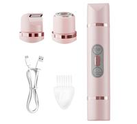 2 in 1 Electric Lady Shaver Electric Razor for Women Double-Head Design, Rechargeable Led Display, Portable and Easy to Use, Suitable for Armpits, Legs, Arms, Body and Face (Pink)