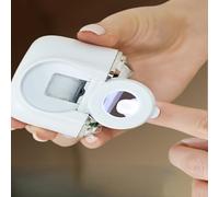 2-in-1 Electric Nail Clipper, Rechargeable Nail Tool, LED Light and Double Headed Nail Clipper, 3-Speed Magnifying Glass Design - Suitable for Children, Elderly and Adults' Nail Clippers (White,)