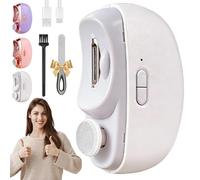 2 in 1 Electric Nail Clippers, 2026 New Automatic Nail Clippers for Adults, 2 in 1 Nails Clipper and Polisher, Two Speed Adjustment for Toes, Safe and Comfortable, Led Light & Clip Storage (White)