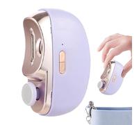 2 in 1 Electric Nail Clippers - Automatic Fingernail Cutter and Polisher | LED Light Rechargeable Nail Trimmer Nail Scissors with Catcher, Nail Clipper for Baby Seniors and Adult Choice