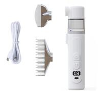 2 in 1 Electric Pet Flea Remover Brush & Detangling Comb, 360° Rotation Comb Teeth & Blue Light, Vacuum Pet Grooming Brush for Cats Dogs