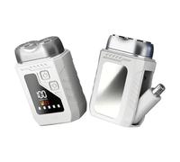 2-in-1 Electric Shaver and Nose Hair Trimmer for Men, Rechargeable Cordless Beard Precision Trimmer Bla with Steel