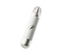 2-in-1 Electric Silent Facial Hair & Nose Trimmer for Women: Rechargeable Painless Hair Remover with Dual Heads - Perfect for Eyebrows, Lips, Chin & Nose (White)