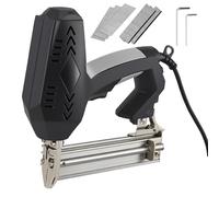 2-in-1 Electric Stapler Nailer Gun, Brad Nailer for Upholstery, Included 2000pcs Staples & 2000pcs Nails, 28mm Electric Nail Gun for DIY Project of Upholstery, Home Improvement and Woodworking