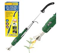 2 in 1 Electric Weed Burner - 2000W & BBQ Lighter, Camping, Weeding Wand | Garden Weeds Killer, Blowtorch, 2000 Watt | 80Cm, Multi Purpose Gardening Hand Tool, Igniter