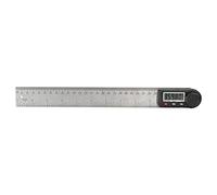 2 - in - 1 Electronic Digital Display Angle Meter, 0-360° Woodworking Ruler with Stainless Steel Protractor, Multifunction Goniometer for Inner Outer Angle Measurement (300mm)