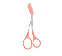 2 in 1 Ergonomic Handle Eyebrow Trimming Scissors Comb Attachment Safe Hair Removal Comb Grooming Cosmetic Tools Professional Eyebrow Hair Removal Scissors