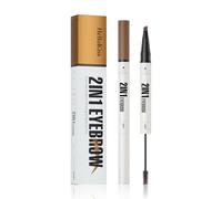 2-in-1 Eyebrow Pen & Tinted Brow Gel - 4-Tip Microblade Brow Pen for Hair-Like Strokes, Long-Lasting Natural Look, Waterproof & Smudge-Resistant Brow Definer Makeup Tool (# 05)