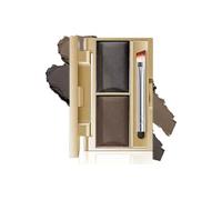 2 in 1 Eyebrow Powder Kit,Dark Brown & Gray Coffee Eyebrow Palette Makeup with Brush and Mirror to Definer & Filler Brows,2-color Waterproof Long Lasting Brow Powder Create Natural Looking