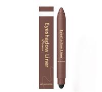 2-in-1 Eyeliner Eyeshadow Stick, Inelaborate Eye Shadow, Waterproof Eye Shadow Cream Highlighter Pen, Smudge-Proof Wear, Long-Lasting, Smooth Application (B)