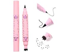 2 in 1 Eyeliner Freckle Pen with Waterproof Formula and Dual Tip Design for Natural Lifelike Makeup, Soft Dot Stamp Pen Creates Effortless Sunkissed Look in Multiple Shades (4# ESPRESSO)