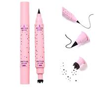 2 in 1 Eyeliner Freckle Pen with Waterproof Formula and Dual Tip Design for Natural Lifelike Makeup, Soft Dot Stamp Pen Creates Effortless Sunkissed Look in Multiple Shades (2# MEDIUM)