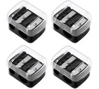 2-in-1 Eyeliner Sharpener & Eyebrow Pencil Sharpener - Dual-Hole Design Universal Sharpener for Eyeliner/Lip Liner/Eyebrow Pencils Portable Makeup Tool Suitable for Thick and Thin Pencils