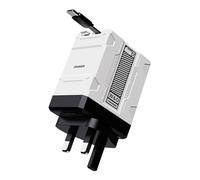 2 In 1 Fast Charger 120w,2025 New Scalable Retractable 120w Fast Charger Module,Multi Charger Adapter Wall Plug,All in 1 Foldable Charging Adapter Wall Plug for Phone, Tablet (White)