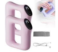 2 in 1 Fast Fat Burning Yoga Ring Massager, Cordless Electric Full-Body Fascia Massage Ring, Multifunctional Belly Massager, High-Frequency Vibration, Adjustable Massage Modes(Pink,2pcs)