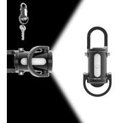 2 in 1 Flashlight and Power Bank, Mini Keychain Flashlight, 1200lm Super Bright Mini Keychain Flashlight Waterproof, Lumilink Torch, Ultra-Bright LED & 3 Modes for Outdoor, Camping, Hiking(Black-USB)