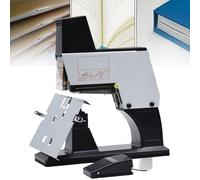 2 in 1 Flat & Saddle Stapler, Large Capacity Office Stapler with 1-9 Level Binding Pressure Knob, Foot Pedal Switch, Binding Thickness 30 Sheets, 100 mm Nailing Depth, Double Head