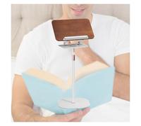 2-in-1 Floor Book Stand, Adjustable Reading Holder for Tablet, Magazine, Laptop, Recipe, Textbook, Hands-Free