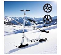 2-in-1 Foldable Kick Scooters for Kids 8-12 with Two Wheels Adjustable Handlebar Smooth Ride Two Wheel Sled for 3-15 years old Boys and Girls Ideal Outdoor Sports