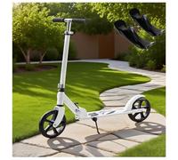 2-in-1 Foldable Scooters for Kids 8-12 with Two Wheels Adjustable Handlebar Smooth Ride Kids Snow Scooter for 3-15 years old Boys and Girls Ideal Outdoor Sports