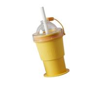 2 in 1 Foldable Silicone Ice Mold and Portable Drinking Cup Featuring Anti Lost Top Structure Slow Melting Large Ice Ball Maker