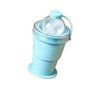 2 in 1 Foldable Silicone Ice Mold and Portable Drinking Cup Featuring Anti Lost Top Structure Slow Melting Large Ice Ball Maker