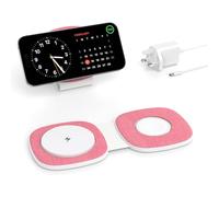 2 in 1 Foldable Wireless Charger for MagSafe Charging Station for iPhone 17e/Air/17/16/15/14/13/12 Series, for Apple Watch 11/10/9/8/7/6/5/4/3/2/Ultra/SE, for AirPods(20W PD Adapter)