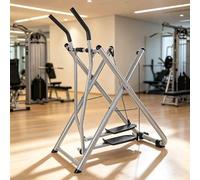 2-in-1 Folding Air Walker Cross Trainer for Low-Impact Full Body Cardio Workouts, Home Gym and Office Exercise Machine, Compact Design for Easy Storage