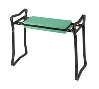 2-In-1 Folding Garden Kneeler Or Seat - Foldable Garden Or Diy Kneeling Tool With Metal Frame - Open Measures H49 X W60 X D27Cm