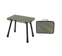 2 in 1 Folding Table Stool, Practical Small Table, ArmyGreen | Light 2 in 1 Outdoor Foldable Table Stool, Aluminum Alloys, Practical, Camping Picnics Fishing BBQ
