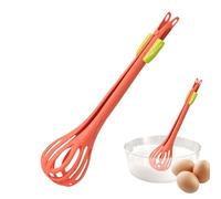 2 in 1 Food Clip Egg Whisk - Handheld Egg Mixer - Multifunctional Egg Beater - Egg Whisk Blender Bread Clip - for Boiled Eggs, Noodle, Bread, Innovative Kitchen Gadget for Gripping and Stirring Food