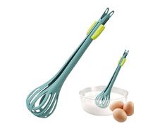 2 in 1 Food Clip Egg Whisk - Handheld Egg Mixer - Multifunctional Egg Beater - Egg Whisk Blender Bread Clip - for Boiled Eggs, Noodle, Bread, Innovative Kitchen Gadget for Gripping and Stirring Food