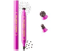 2-in-1 Freckle Stamp Pen, Dual-Ended Faux Freckles Makeup Tool with Multi-Tooth Stamp and Soft Gourd Sponge Tip, Waterproof Long Lasting, Natural Sun-Kissed Look, Deep Brown#4(Deep chocolate brown)