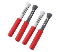 2 in 1 Fruit Core Removal Tool Professional Stainless Steel Efficient Retractable Fruit Corer for Cored Pears Bell Peppers Fruit 4 Pieces Set (red)