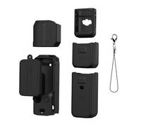 2-in-1 Full Protective Cover Set for DJI OSMO Pocket 3, Silicone Body Case, Screen Protector, Lens Hood Anti-Scratch Shield - Shockproof, Anti-Drop, Dustproof Accessories (Black)