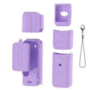 2-in-1 Full Protective Cover Set for DJI OSMO Pocket 3, Silicone Body Case, Screen Protector, Lens Hood Anti-Scratch Shield - Shockproof, Anti-Drop, Dustproof Accessories (Purple)