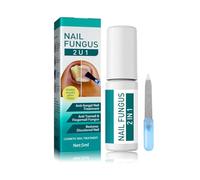 2 in 1 Fungal Nail Treatment for Toenails & Fingernails - Extra Strong Anti-Fungal Solution & Nail Polish, Natural Formula for Nail Fungus, Include Nail File