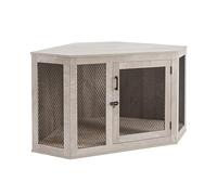 2-in-1 Furniture Style Dog Crate Decorative Pet House Dog Cage Side End Table Medium/Large/Small Dog Rustic