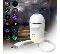 2-in-1 Galaxy Projector,5D Holographic Projector,Dynamic HD Star Project, 360° Adjustable USB Night Light Pro-jector, Galaxy Pro-jector Light for Bedroom, Planetarium Space Project for Kids Adults