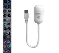 2-in-1 Galaxy Projector Night Light with Multiple Films, 360° Adjustable USB Rechargeable LED Space Lamp for Bedroom Wall Decor, Starry Sky Projection Creates Relaxing Sleep Atmosphere (24 Films)