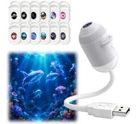 2-in-1 Galaxy Projector,USB Starry Sky Projector with Projection Films