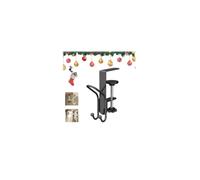 2 In 1 Garland And Stocking Mantel Holders With 2 Hooks,Metal Hooks For Hanging Christmas Stockings,Hooks For Christmas Adjustable No Drill Mantle Stocking Hanger For Fireplace Xmas Party