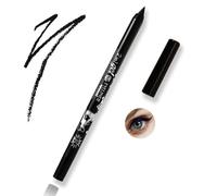 2-in-1 Gel Eyeliner Pencil with Fine Pointed Tip for Precise Winged Lines - Smudge-Proof Waterproof Long-Lasting Black Kohl Liner & Smudger for Everyday or Dramatic Eye Makeup Looks