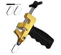 2 in 1 Glass Cutting Tool Kit Breaking Pliers and Glass Cutter Tungsten Hand Portable Glass knife for Ceramic, Mirror, Manual Tile Cutter with Glass Breaker with 2 Bonus Tungsten blades and Screwdrive
