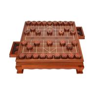 2-In-1 Go, Chess, Backgammon Boards, Reversible Double Sided Board Set With Drawer, Practicing Patience, Arithmetic, Global Control, Thinking, Imagination, Recalling-B-54.5 * 49.5 * 14.5cm