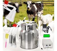 2-in-1 Goats and Cows Milking Machine Upgrade 3.7Gal/14L