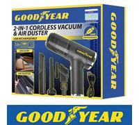 2-In-1 Goodyear Cordless Vacuum Air Duster Usb Rechargeable Portable Bagless