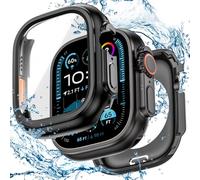 [2 in 1] Goton Waterproof Case for Apple Watch Series 10 9 8 7 SE2 SE 6 5 4 Ultra 2 Ultra 46mm 42mm 45mm 44mm 41mm 40mm 49mm, 360° Hard PC Bumper with Screen Protector for iWatch Cover Accessories