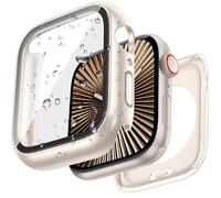 [2 in 1] Goton Waterproof Hard Case with Tempered Glass Compatible with Apple Watch Series 10 (2024) 42mm, 360° Ultra-Thin Protective Cover for iWatch Screen Protector
